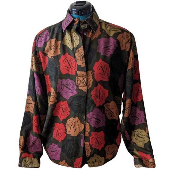 Vintage Handmade Collared Long Sleeve Button Up - Picture 1 of 4